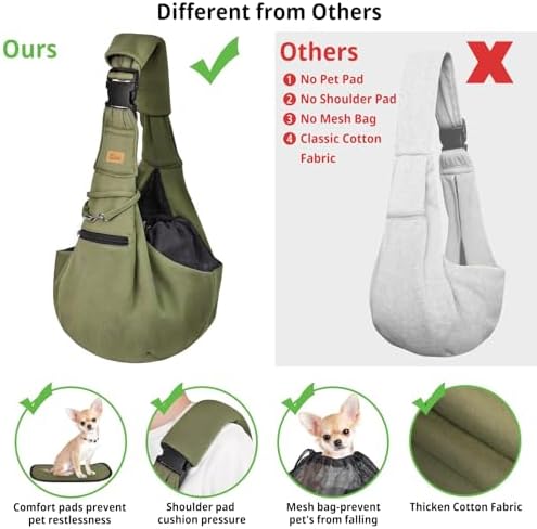 CUBY Adjustable Dog Cat Sling Carrier - Image 2