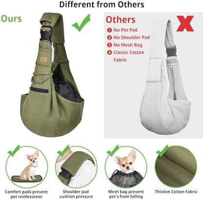 CUBY Adjustable Dog Cat Sling Carrier - Image 2