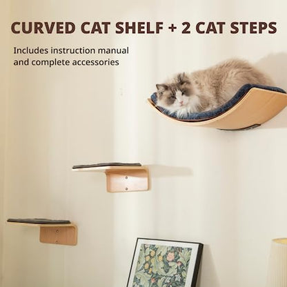 LIORCE Cat Wall Shelf with Two Steps - Image 5