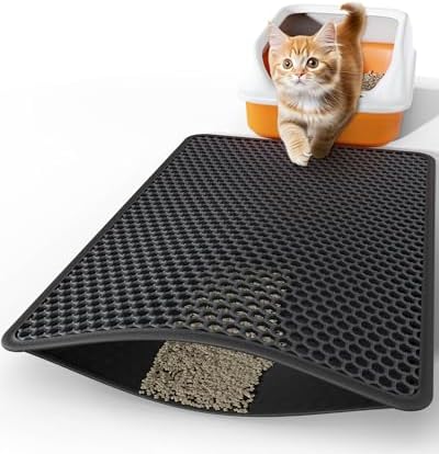 Powools Cat Litter Mat, Double-Layer, 30 x 24 in, Urine-Proof by Powools