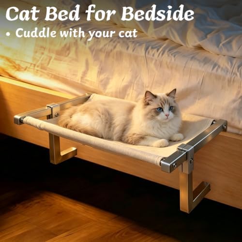 Stainless Steel Cat Window Perch Adjustable Window Cat Bed - Image 3