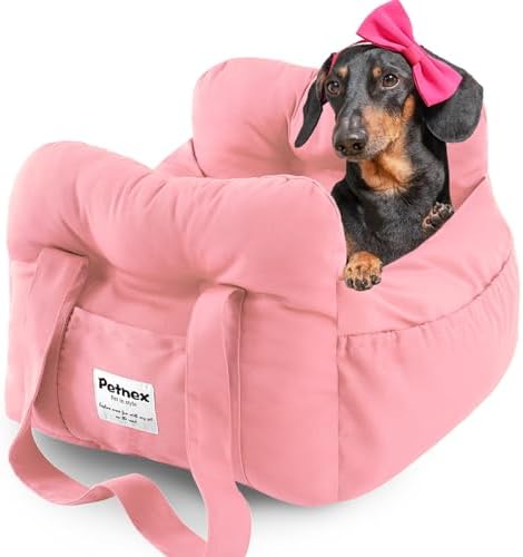 Dog Car Seat for Small Dogs, Portable Puppy Car Seat of Easy Installation by Petnex