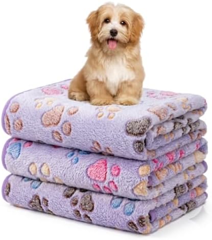 1 Pack 3 Blankets Fluffy Premium Fleece Soft Pet Blanket Flannel Throw by Unknown