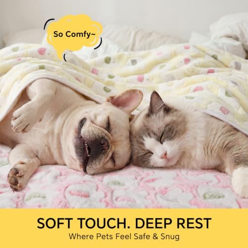Luciphia 3 Pack Cute Dog Blankets Soft Fleece - Image 2