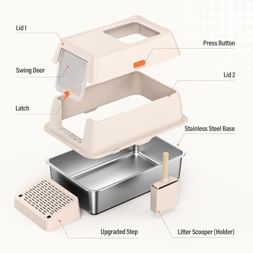 XL Stainless Steel Litter Box - Image 2