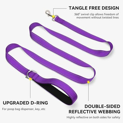 Joytale Reflective Dog Leash for Small Dogs, 5 FT x 3/4" - Image 5