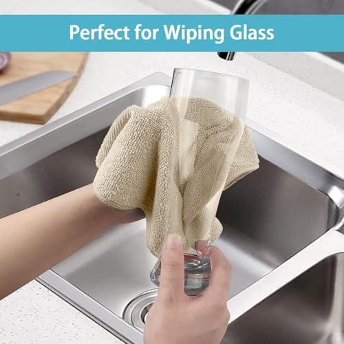HOMEXCEL 8PK Microfiber Cleaning Cloth, Cleaning Rags - Image 5