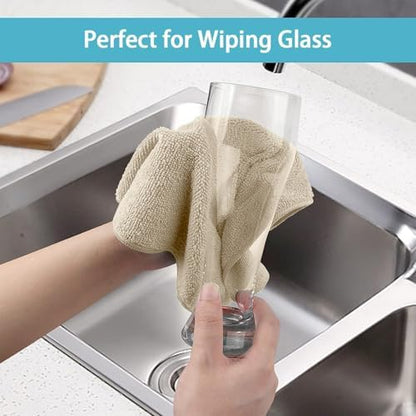 HOMEXCEL 8PK Microfiber Cleaning Cloth, Cleaning Rags - Image 5