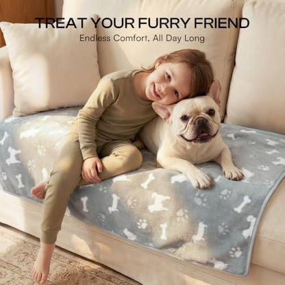 Luciphia 3 Pack Cute Dog Blankets Soft Fleece - Image 4
