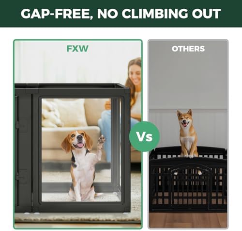 FXW AuraSpace Clear Acrylic Indoor Dog Playpen, 12 Panels - Image 2