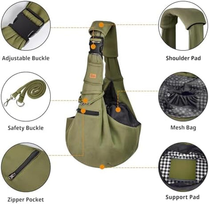 CUBY Adjustable Dog Cat Sling Carrier - Image 4