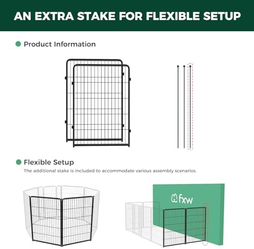 FXW Homeplus Indoor Dog Playpen, 2 Panels, - Image 3