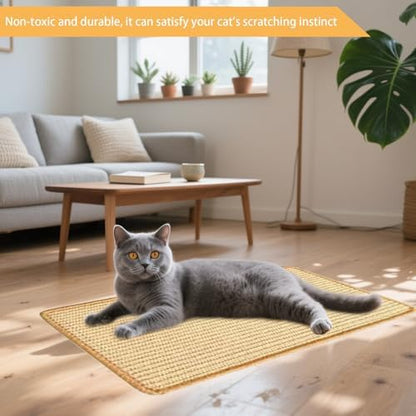 6 Pcs Cat Scratcher Mat, Sisal Cat Scratching Pad Scratch Mat - Image 4