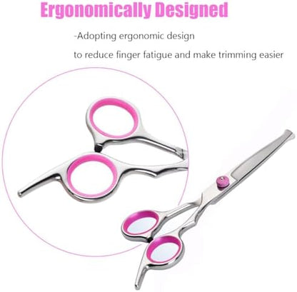Dog Grooming Scissors, Stainless Steel Dogs Cats Pets Grooming Shears - Image 7