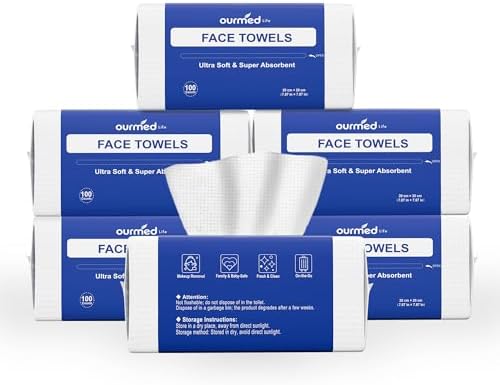 Ourmed Life Face Towels Disposable, Ultra Soft & Absorbent by ourmedlife