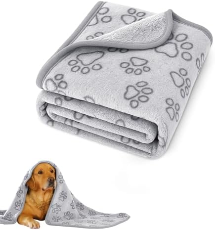 Dog Blankets for Medium Dogs, Premium Soft Dog Blankets for Small Dog by PEASUG