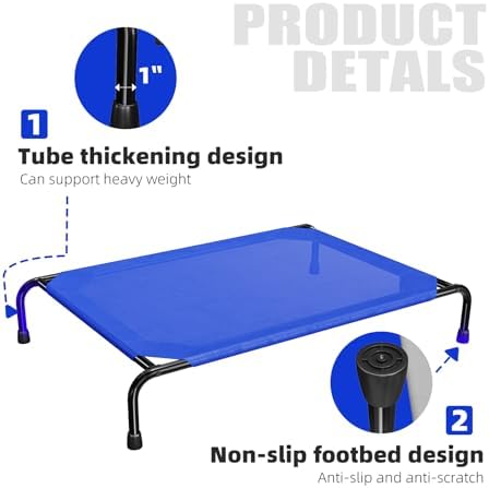 Simple Trending Raised Dog Bed for Large Dogs, Waterproof XL Dog Cot - Image 5