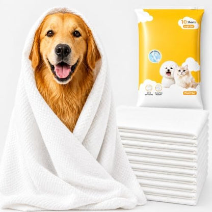 10 Pcs Non-Woven Disposable Dog Towels by Unknown