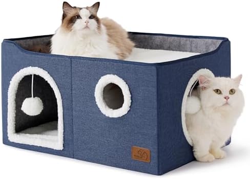Bedsure Extra Wide Cat House Bed by BEDSURE