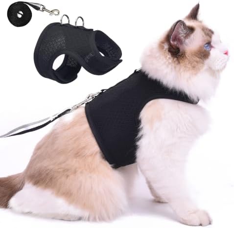 Cat Harness and Leash Set for Walking Escape Proof by YizhiMiaow