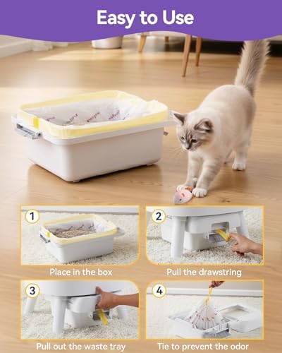 45 Count Cat Litter Box Bags Compatible - Image 5
