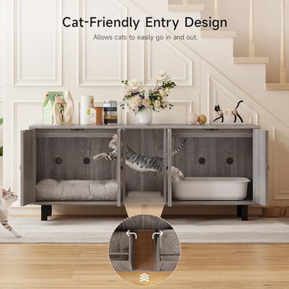 ONBRILL 59 Inches Cat Litter Box Enclosure - Image 4