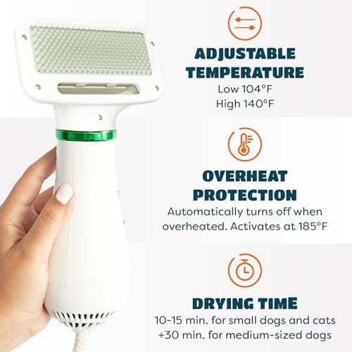 2-in-1 Dog Hair Dryer with Brush - Image 3