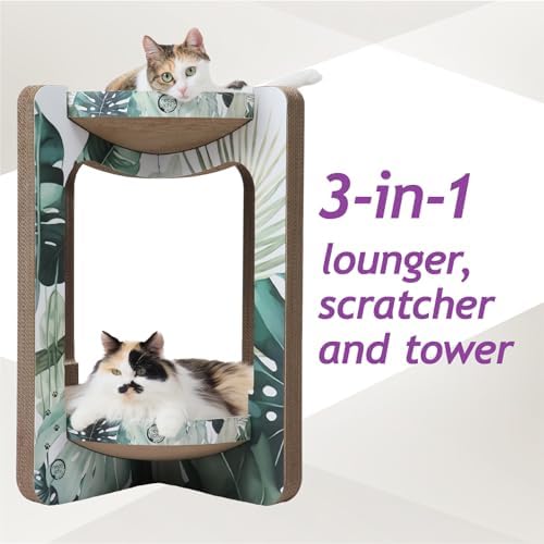 Necoichi Cat Scratcher Tower for Indoor Cats - Image 4