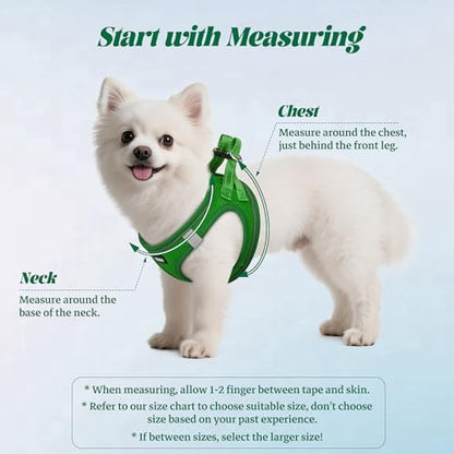No Pull Dog Puppy Harness and Leash Set Reflective Mesh Vest Large - Image 2