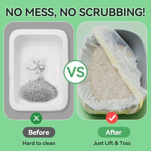 Drawstring Cat Litter Box Liners, Extra Large 41×17.7 In - Image 6