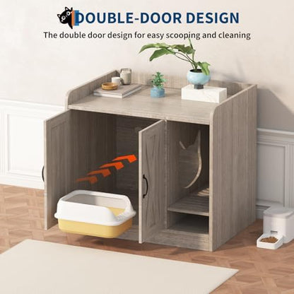 Cat Litter Box Enclosure, Hidden Litter Box Furniture - Image 6