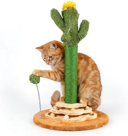 Cactus Cat Scratcher, Cute Cat Scratching Post by Himake
