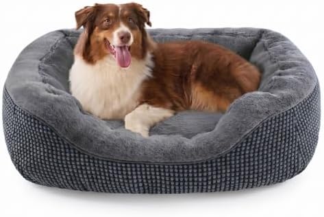 INVENHO Large Dog Beds Large Sized Dog, Washable Orthopedic Warming Soft by INVENHO