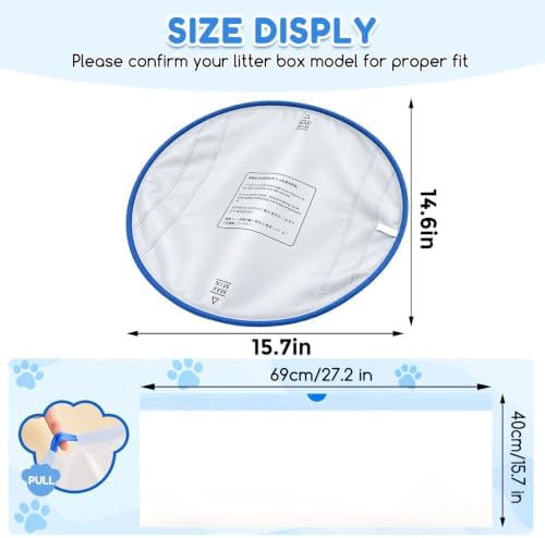 2Pcs Waterproof Pads for Self Cleaning Cat Litter Box - Image 2