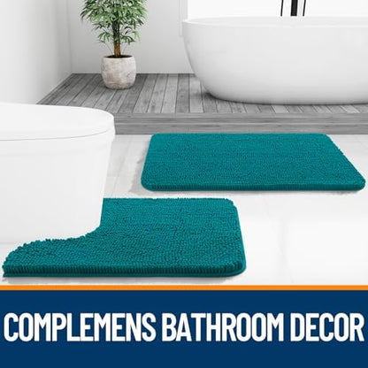 OLANLY Bathroom Rugs 30x20, Extra Soft Absorbent Chenille Bath Rugs - Image 7