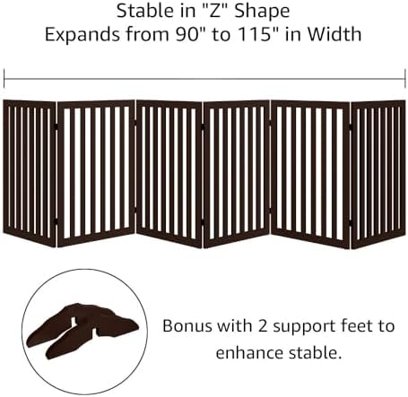 unipaws 120" Extra Wide Pet Gate and Pet Playpen Combination - Image 4