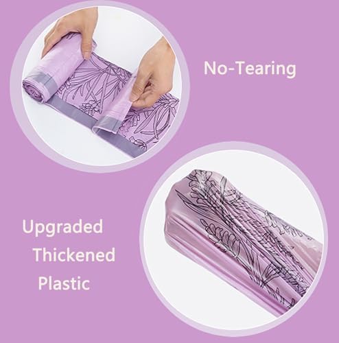 200pcs 2.6 Gallon Small Trash Bags Tearing-Free Drawstring - Image 3