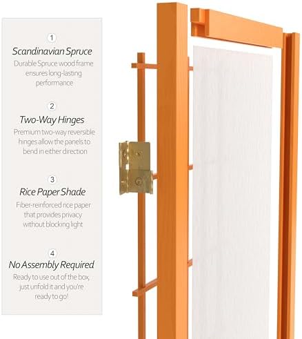 2 ft. Short Desktop Window Pane Shoji Screen - Image 4