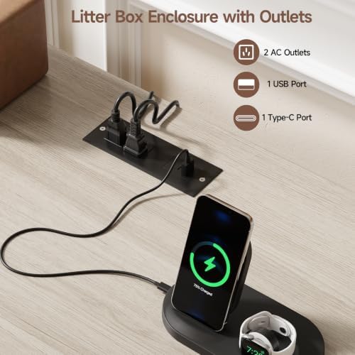 ONBRILL 65 Inches Cat Litter Box Enclosure - Image 5