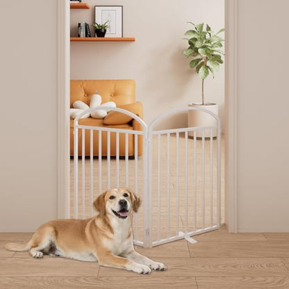 SNUOWU 2 Panels Full Matel Freestanding Dog Gates - Image 6
