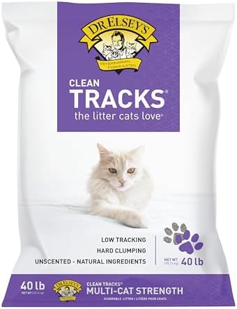Dr. Elsey's® Clean Tracks Clumping Clay Cat Litter 40 lb. Bag by DrElseys