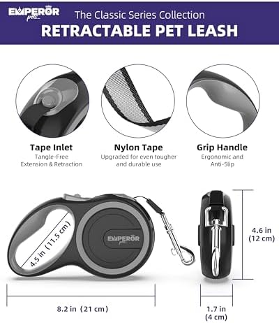 Emperor Pets Retractable Dog Leash, 26 ft - Image 2