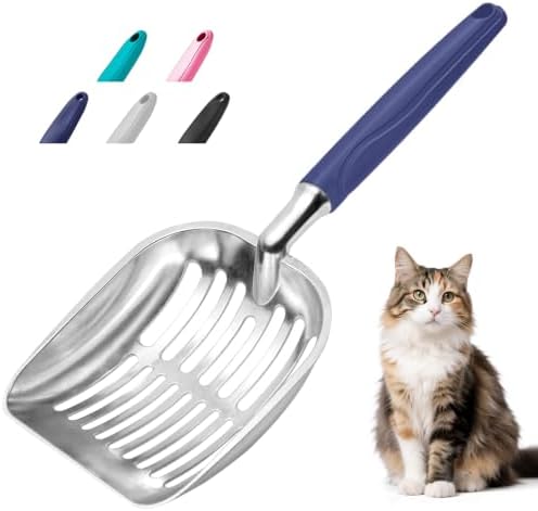 Showvigor Cat Litter Scoop, Metal Cat Scooper, Plastic Handle Scoop, Sifting by Showvigorismorethanjustabranditsalifestyle
