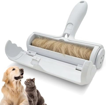Roller Pet Hair Removal Tool, Detachable Handle Reusable Lint Remover by MOAXMOA