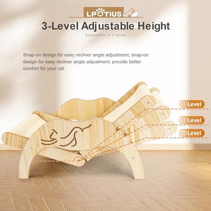 Cat Chair with Sisal Scratcher, Elevated Cat Hammock Chair - Image 4