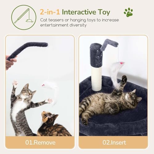 Globlazer Cat Tree for Large Adult Cats, Heavy Duty Indoor Cat Tower - Image 5