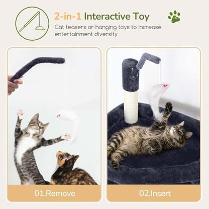 Globlazer Cat Tree for Large Adult Cats, Heavy Duty Indoor Cat Tower - Image 5