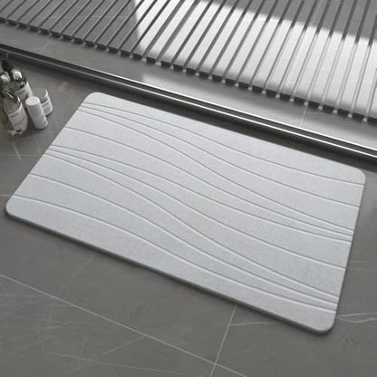 Extra Large Stone Bath Mat, Super Absorbent Diatomite Stone Mats by Drvykkn
