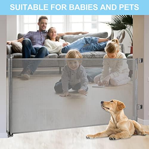 80 Inch Wide Baby Gate for Stairs Prevent Kid/Pet from Getting Through - Image 4