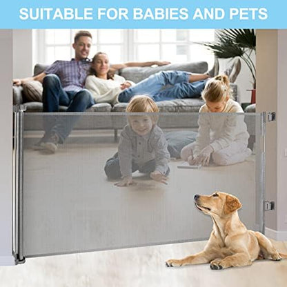 80 Inch Wide Baby Gate for Stairs Prevent Kid/Pet from Getting Through - Image 4